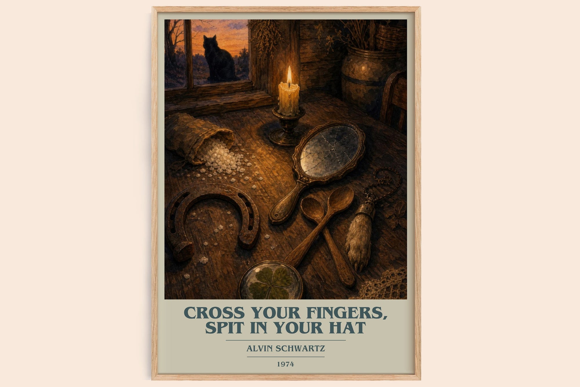 Cross Your Fingers, Spit In Your Hat Book Cover Poster by A. Schwartz