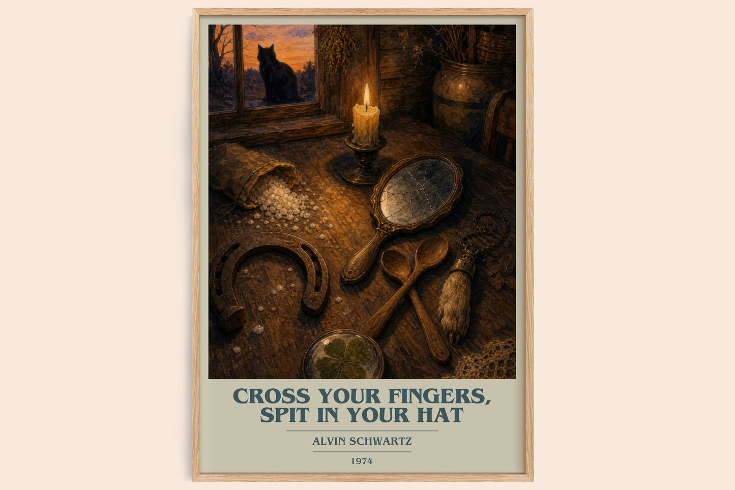 Cross Your Fingers, Spit In Your Hat Book Cover Poster by A. Schwartz