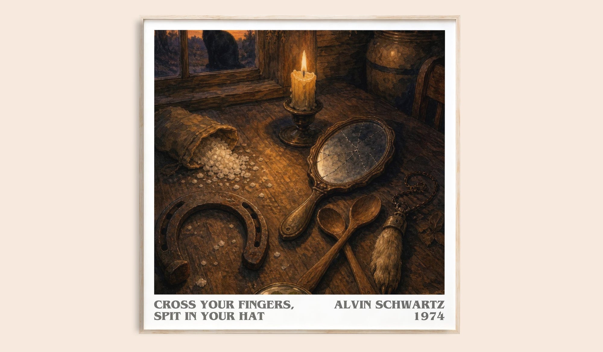 Cross Your Fingers, Spit In Your Hat Literary Art Print by A. Schwartz