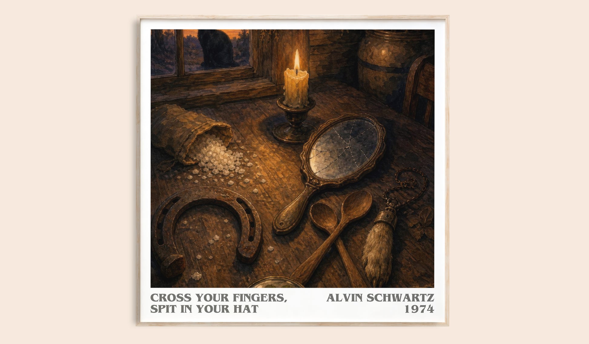 Cross Your Fingers, Spit In Your Hat Literary Art Print by A. Schwartz