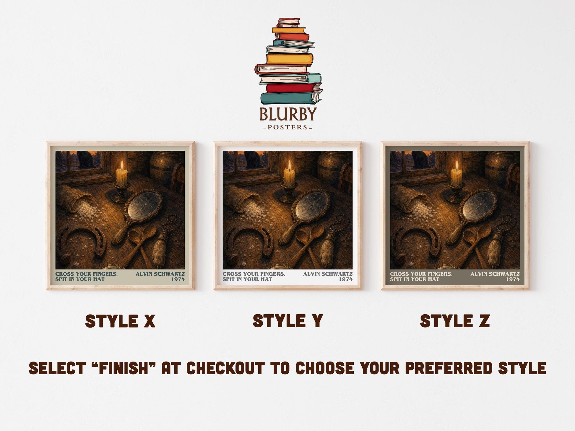 Cross Your Fingers, Spit In Your Hat Literary Art Print by A. Schwartz