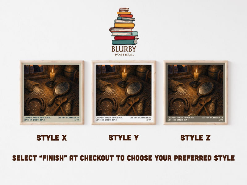 Cross Your Fingers, Spit In Your Hat Literary Art Print by A. Schwartz