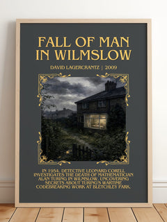 Fall Of Man In Wilmslow Minimalist Book Poster by David Lagercrantz – image 2