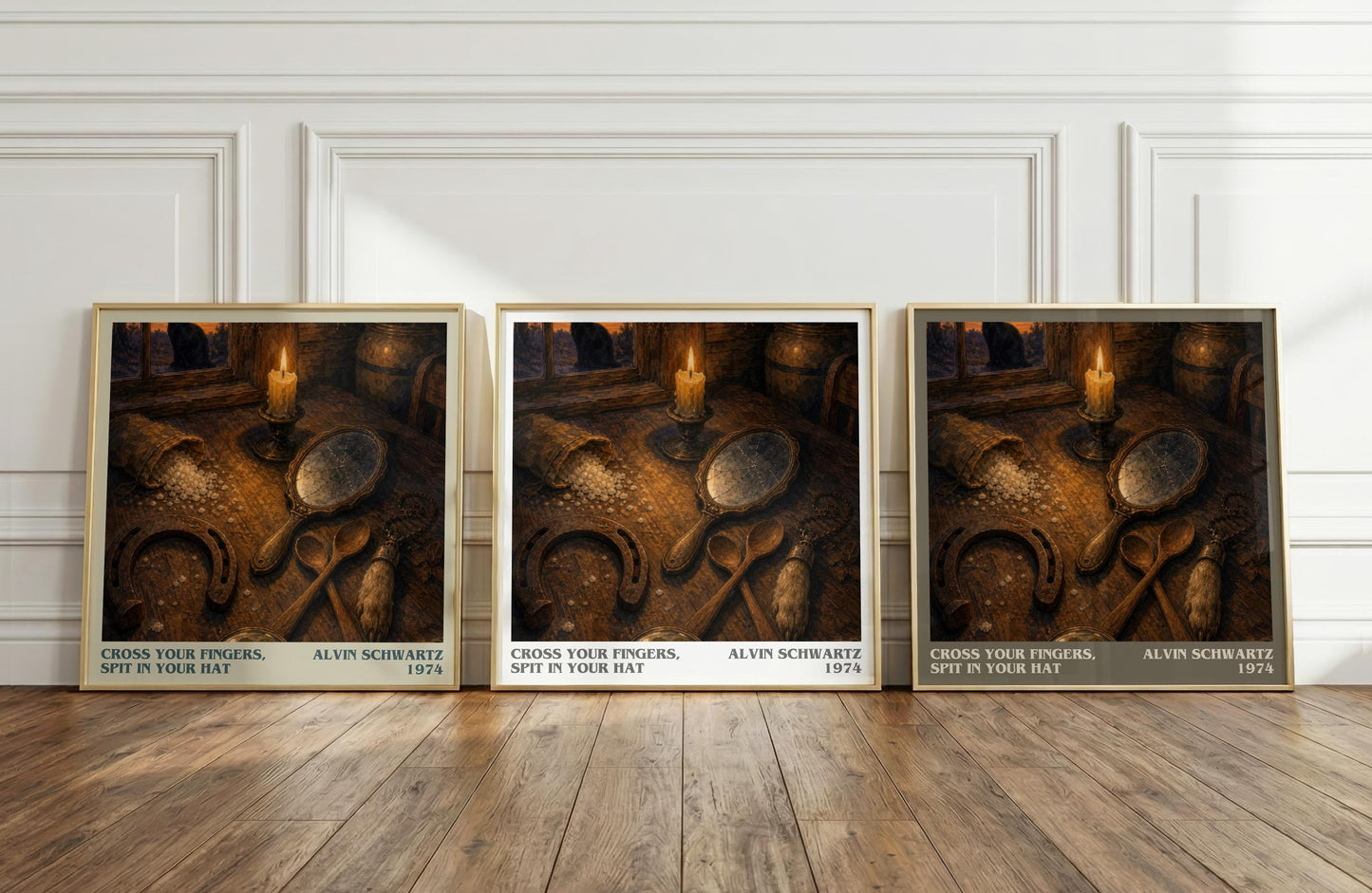 Cross Your Fingers, Spit In Your Hat Literary Art Print by A. Schwartz