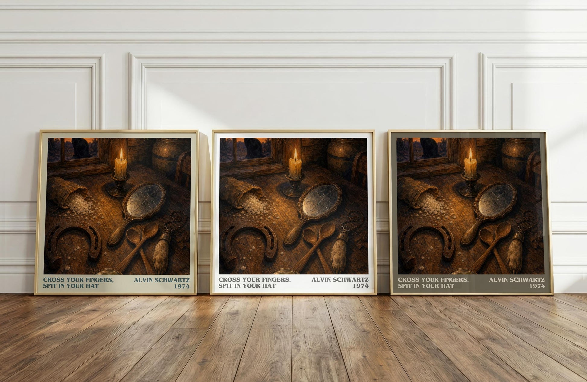 Cross Your Fingers, Spit In Your Hat Literary Art Print by A. Schwartz