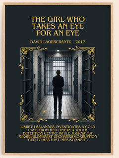 Girl Who Takes An Eye For An Eye Minimalist Book Poster – D. – image 1
