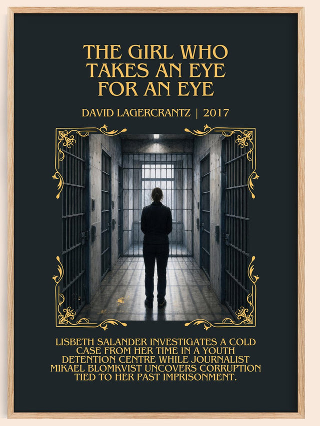 Girl Who Takes An Eye For An Eye Minimalist Book Poster – D.