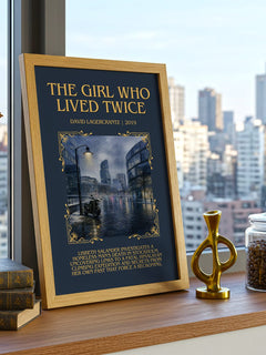 The Girl Who Lived Twice Minimalist Book Poster by David Lagercrantz – image 3