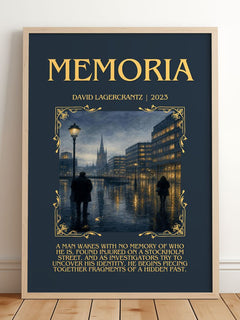 Memoria Minimalist Book Poster by David Lagercrantz – image 2