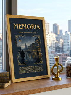 Memoria Minimalist Book Poster by David Lagercrantz – image 3