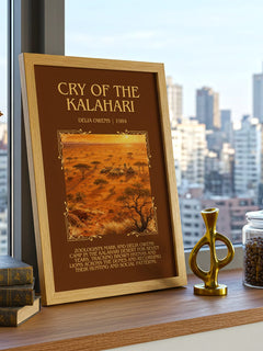 Cry Of The Kalahari Minimalist Book Poster by Delia Owens – image 3