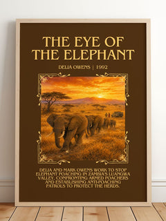 The Eye Of The Elephant Minimalist Book Poster by Delia Owens – image 2