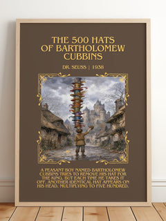 500 Hats Of Bartholomew Cubbins Minimalist Book Poster by Dr. Seuss – image 2