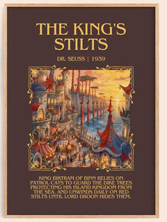 The King'S Stilts Minimalist Book Poster by Dr. Seuss – image 1