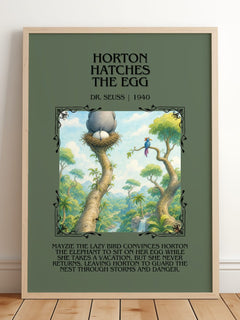 Horton Hatches The Egg Minimalist Book Poster by Dr. Seuss – image 2