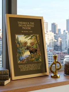 Thidwick The Big-Hearted Moose Minimalist Book Poster by Dr. Seuss – image 3