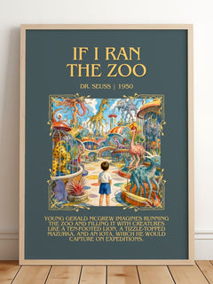 If I Ran The Zoo Minimalist Book Poster by Dr. Seuss – image 2
