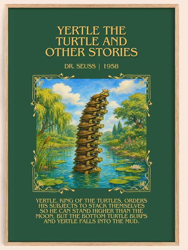 Yertle The Turtle And Other Stories Minimalist Book Poster by D. Seuss