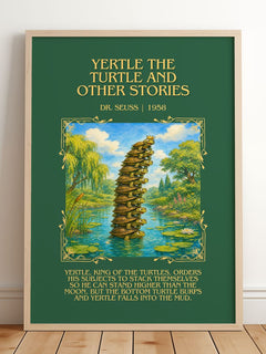 Yertle The Turtle And Other Stories Minimalist Book Poster by D. Seuss – image 2