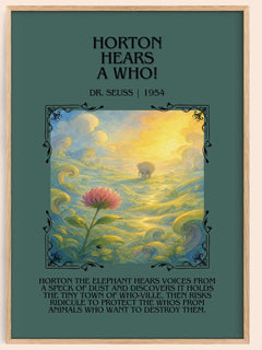 Horton Hears A Who! Minimalist Book Poster by Dr. Seuss – image 1