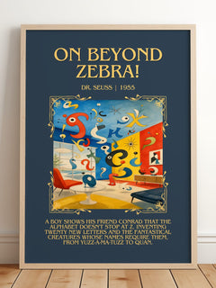 On Beyond Zebra! Minimalist Book Poster by Dr. Seuss – image 2