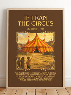 If I Ran The Circus Minimalist Book Poster by Dr. Seuss – image 2