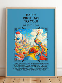 Happy Birthday To You! Minimalist Book Poster by Dr. Seuss – image 2