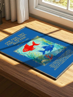 One Fish, Two Fish, Red Fish, Blue Fish Minimalist Book Poster – D. – image 4