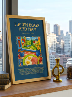 Green Eggs And Ham Minimalist Book Poster by Dr. Seuss – image 3