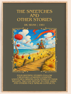The Sneetches And Other Stories Minimalist Book Poster by Dr. Seuss – image 1