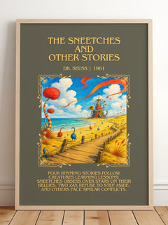 The Sneetches And Other Stories Minimalist Book Poster by Dr. Seuss – image 2