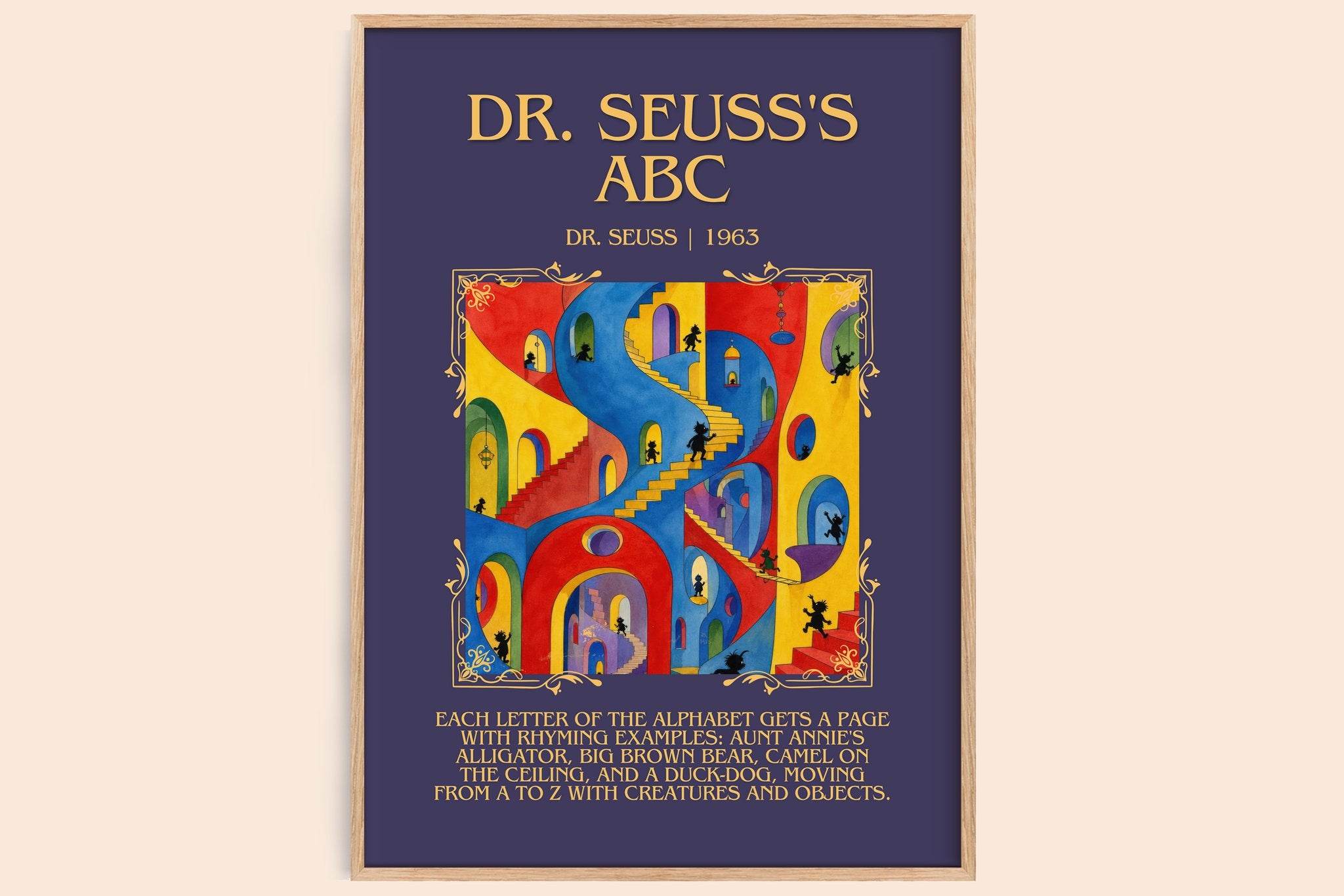 Dr. Seuss's Abc Minimalist Book Poster by Dr. Seuss
