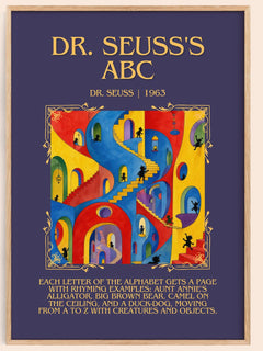 Dr. Seuss'S Abc Minimalist Book Poster by Dr. Seuss – image 1
