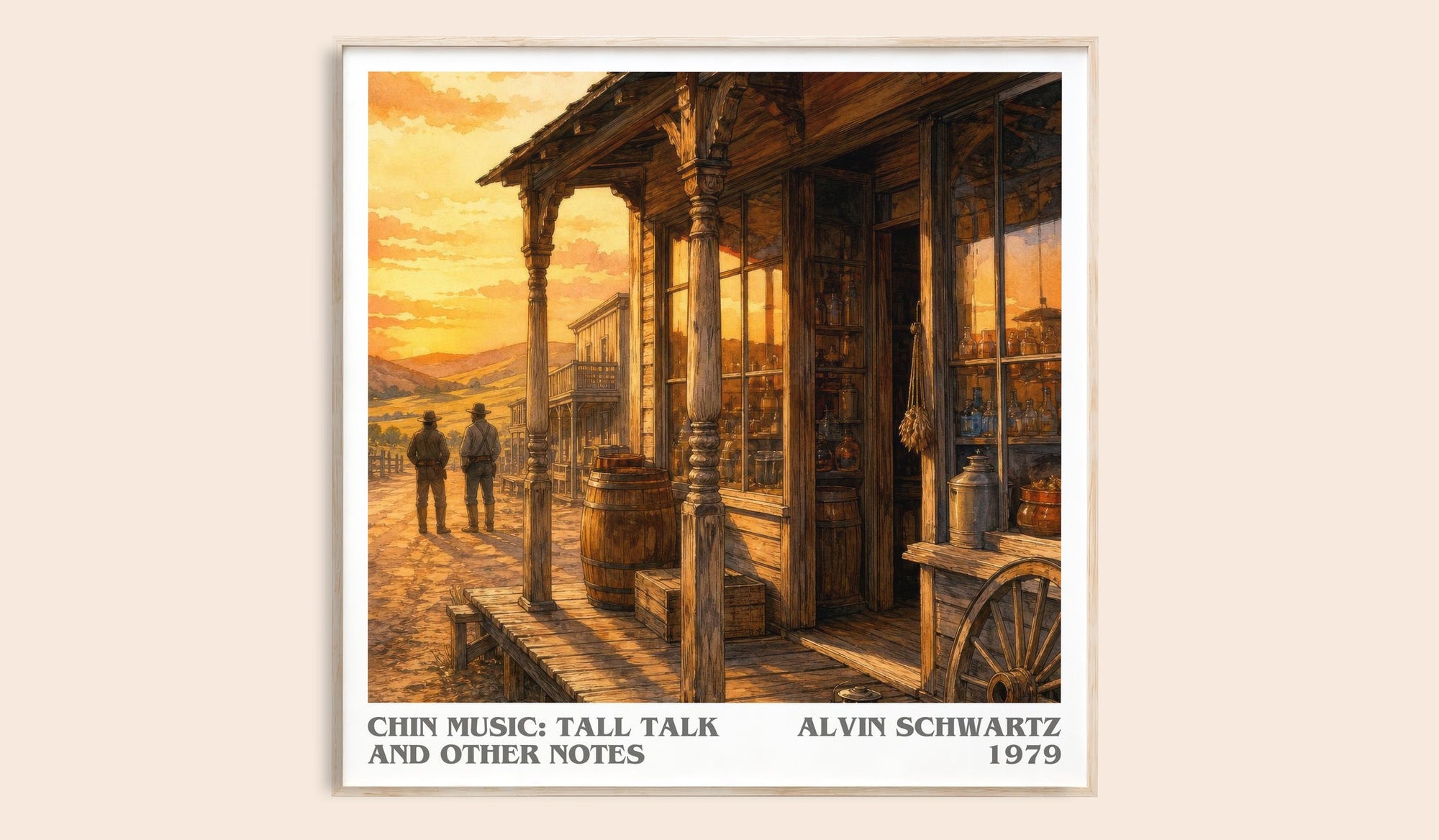 Chin Music: Tall Talk And Other Notes Literary Art Print – A. Schwartz