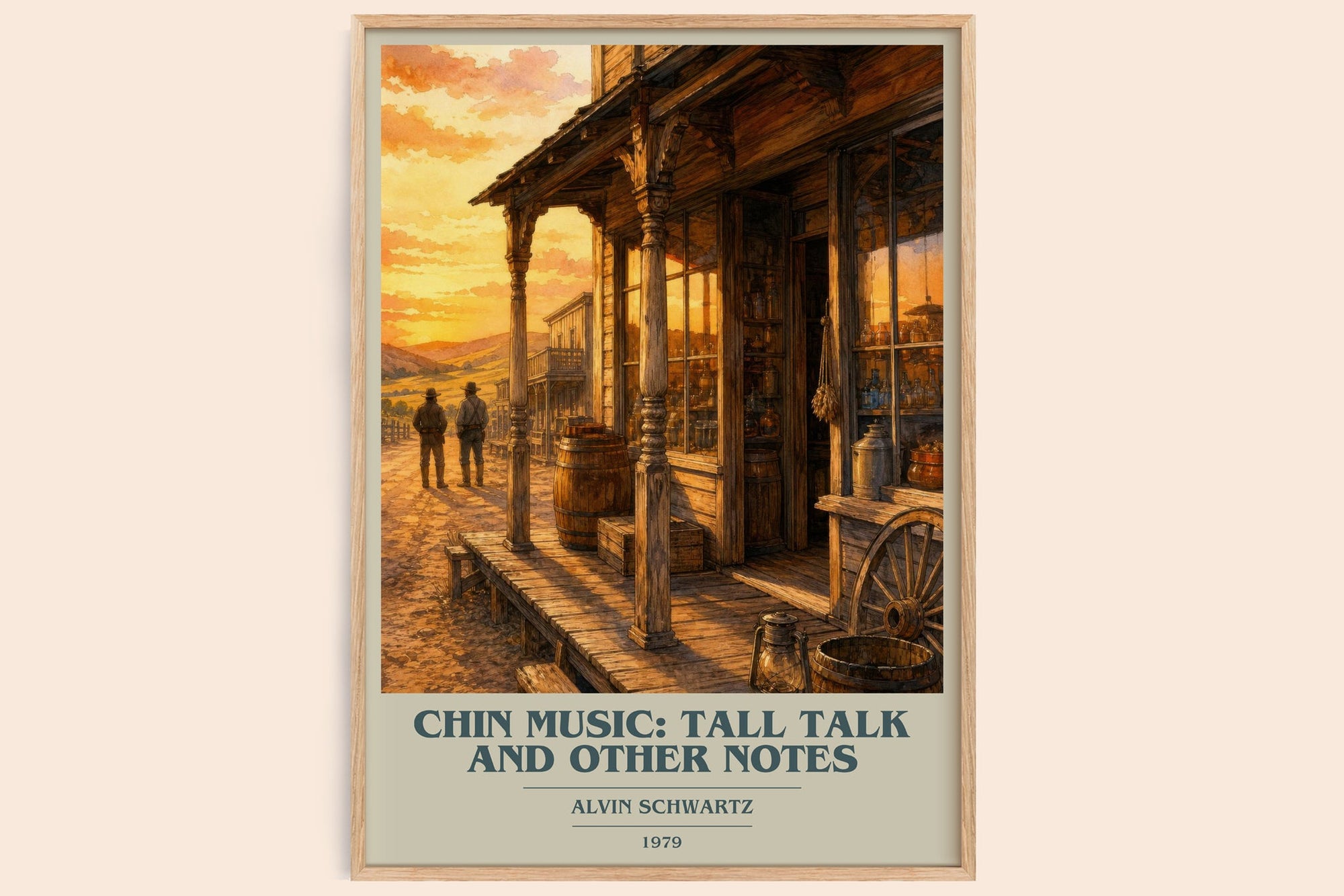 Chin Music: Tall Talk And Other Notes Book Cover Poster by A. Schwartz