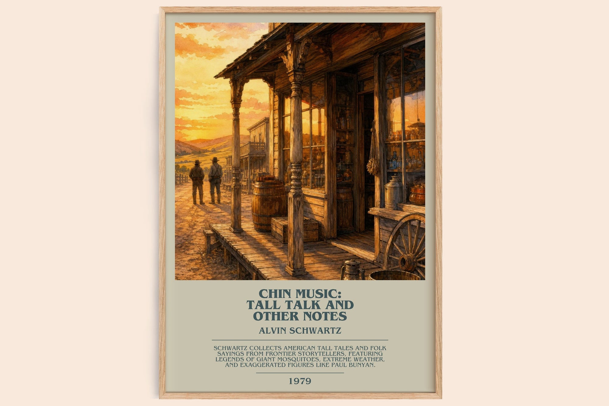Chin Music: Tall Talk And Other Notes Bookish Wall Art by A. Schwartz
