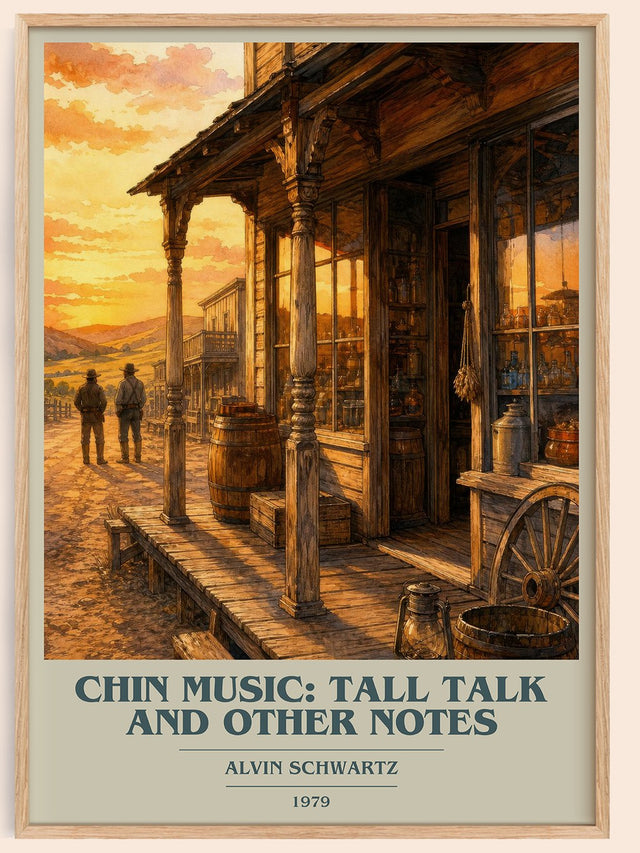 Chin Music: Tall Talk And Other Notes Book Cover Poster by A. Schwartz