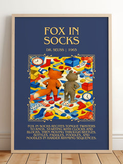 Fox In Socks Minimalist Book Poster by Dr. Seuss – image 2