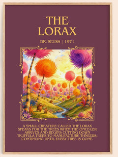 The Lorax Minimalist Book Poster by Dr. Seuss – image 1