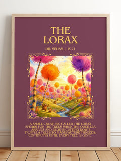 The Lorax Minimalist Book Poster by Dr. Seuss – image 2