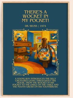 There'S A Wocket In My Pocket! Minimalist Book Poster by Dr. Seuss – image 1