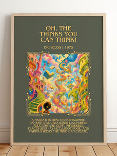Oh, The Thinks You Can Think! Minimalist Book Poster by Dr. Seuss – image 2