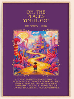 Oh, The Places You'Ll Go! Minimalist Book Poster by Dr. Seuss – image 1