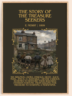 The Story Of The Treasure Seekers Minimalist Book Poster by E. Nesbit – image 1