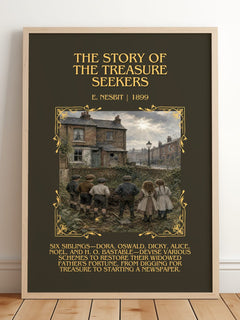 The Story Of The Treasure Seekers Minimalist Book Poster by E. Nesbit – image 2