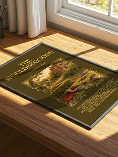 The Wouldbegoods Minimalist Book Poster by E. Nesbit – print on a sunlit desk