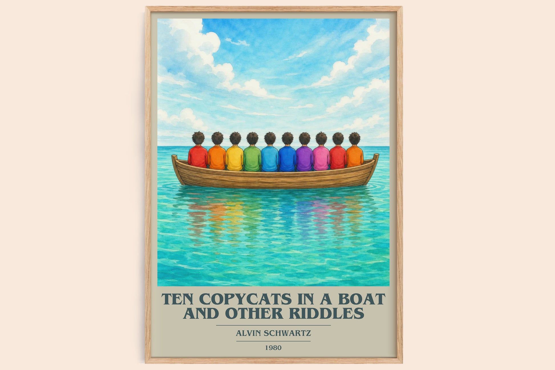Ten Copycats In A Boat And Other Riddles Book Cover Poster – A.