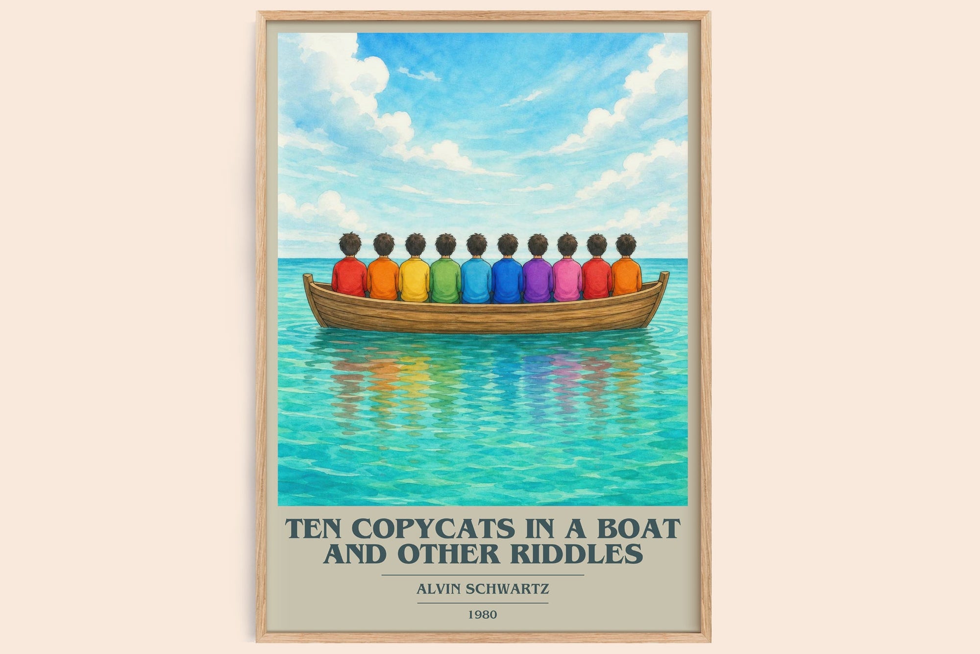 Ten Copycats In A Boat And Other Riddles Book Cover Poster – A.