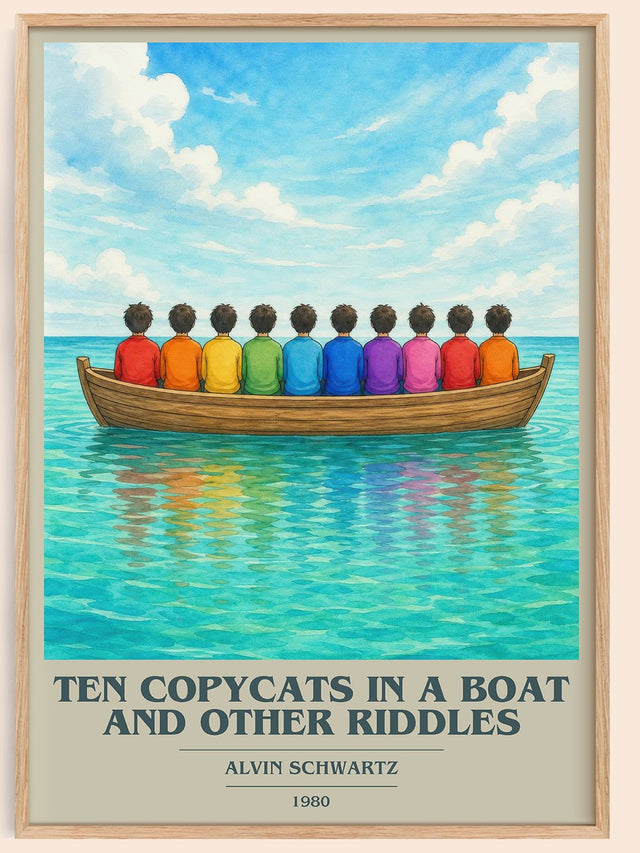 Ten Copycats In A Boat And Other Riddles Book Cover Poster – A.