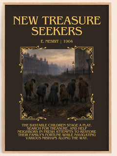 New Treasure Seekers Minimalist Book Poster by E. Nesbit – image 1